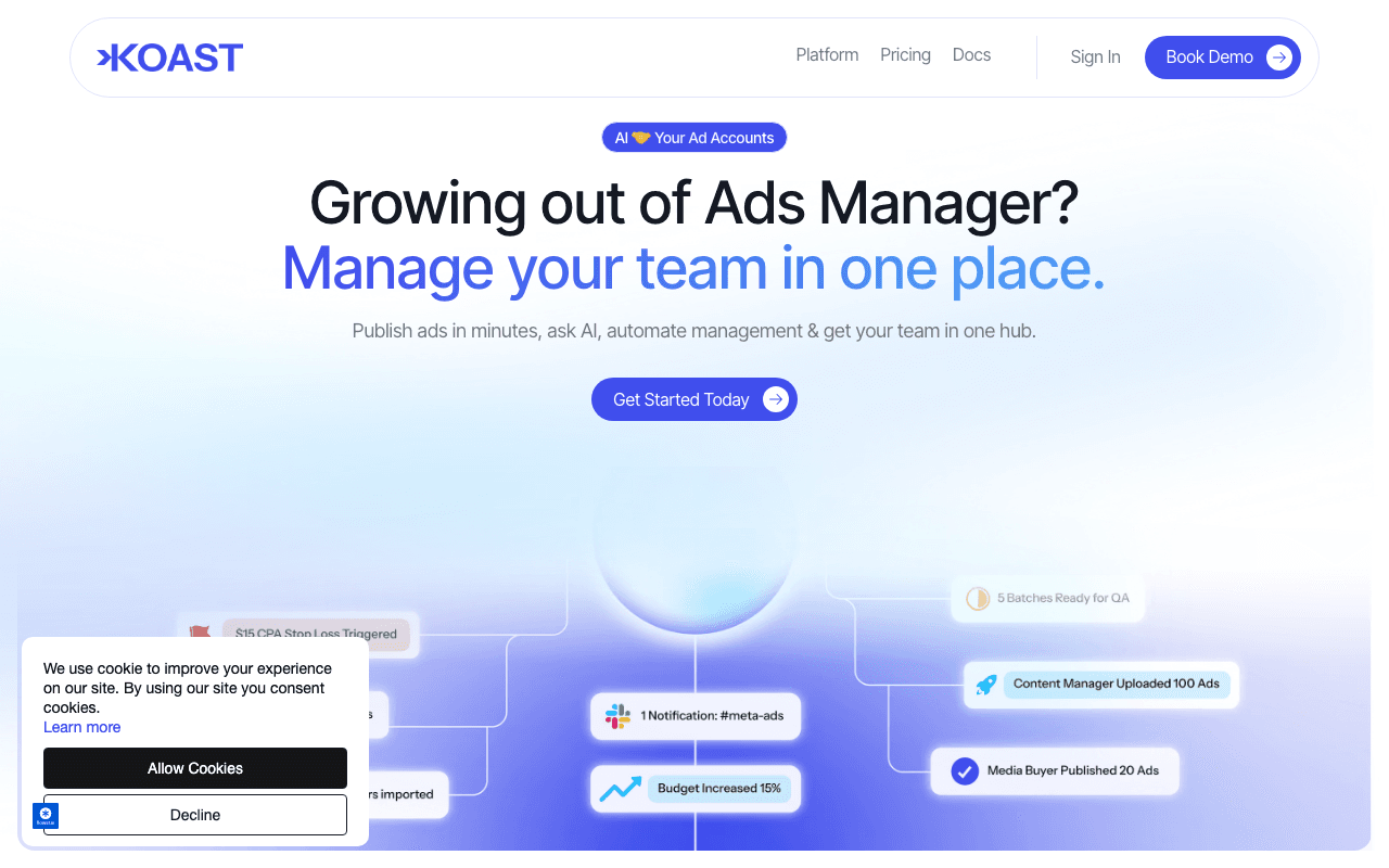 AdCopy homepage