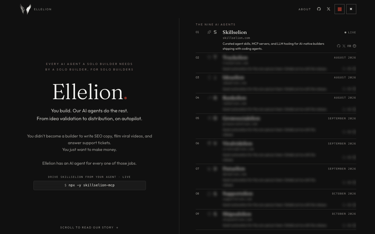 Ellelion homepage