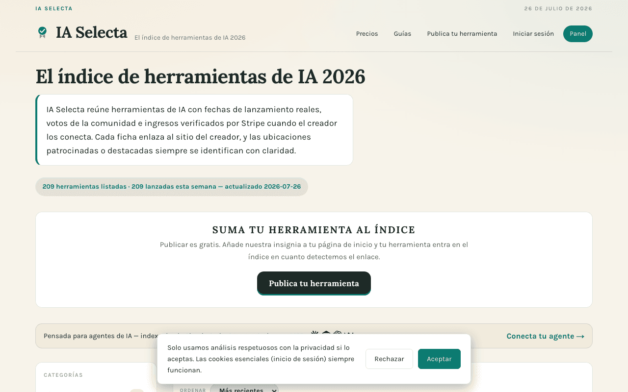 IA Selecta homepage