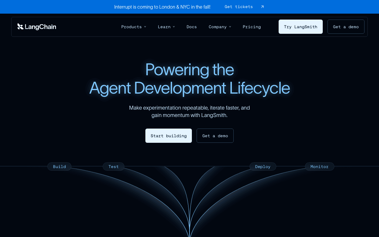 LangChain homepage