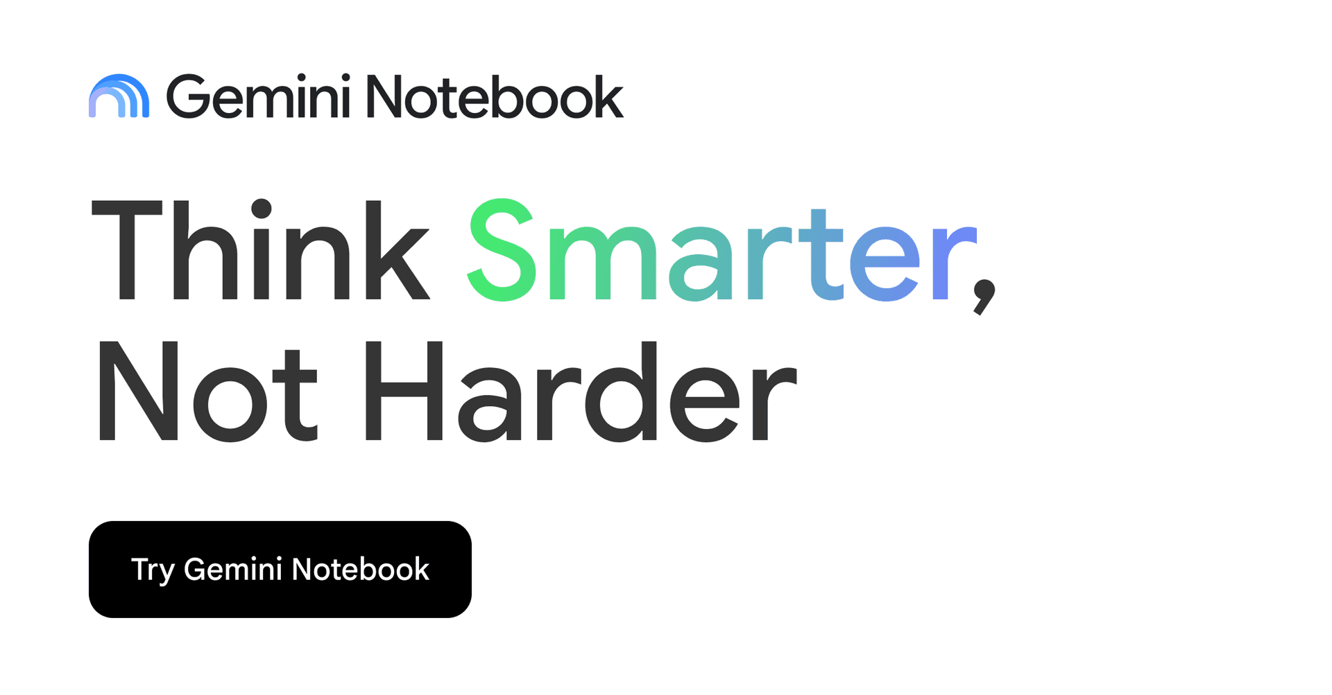 Gemini Notebook homepage