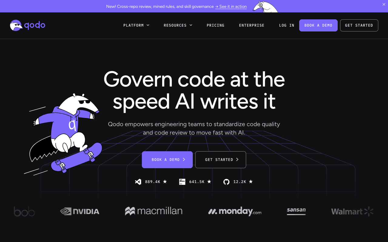 Qodo homepage